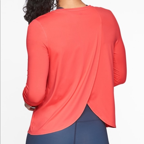 Athleta Tops - Athleta Sunlover UPF Tulip Back Top Coral Flash(S)
